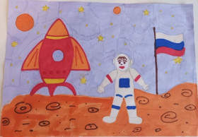 Акция,  посвящённая Дню Космонавтики.